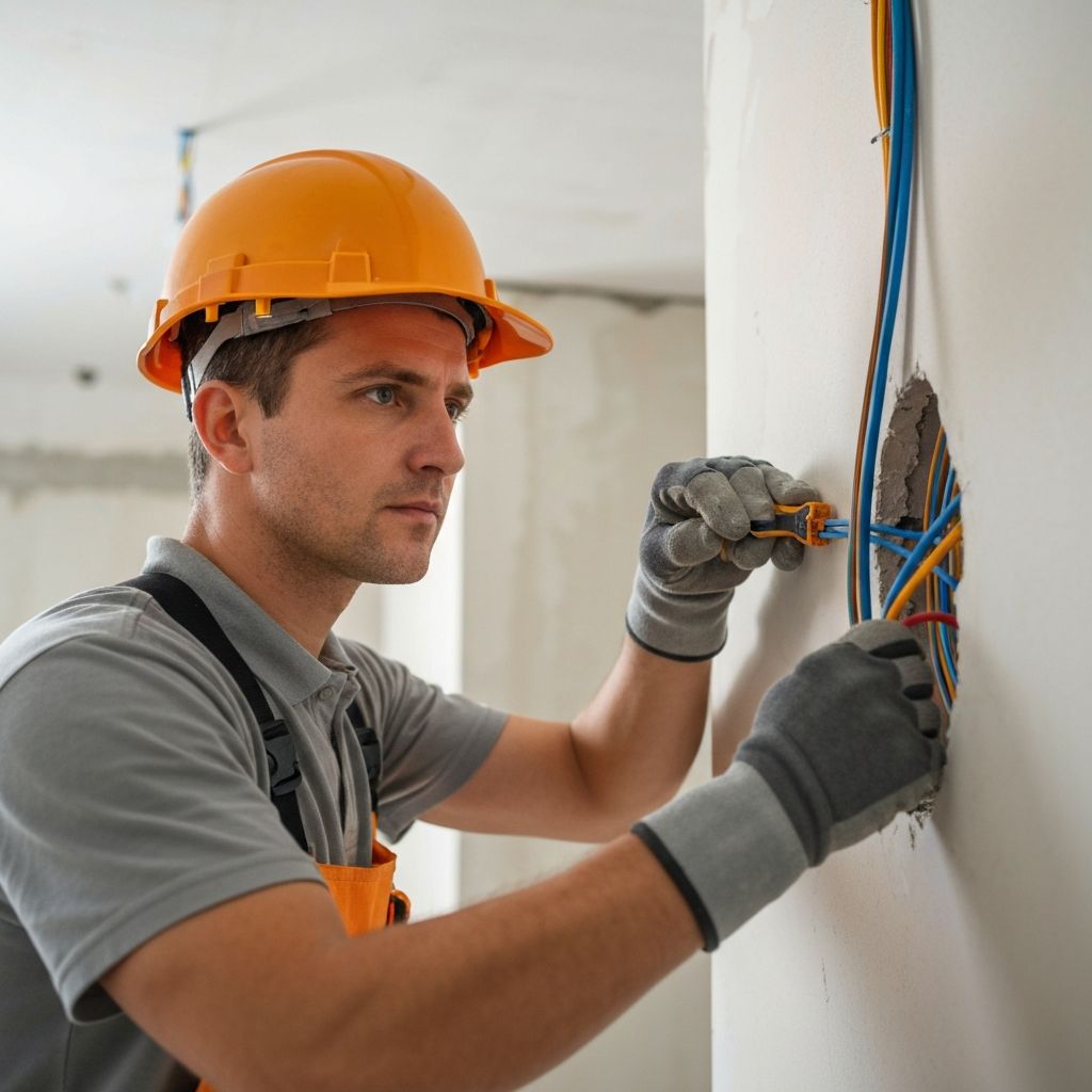 Professional electrical installation work